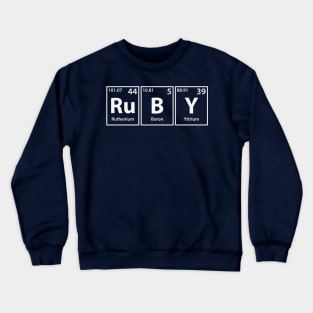 Ruby (Ru-B-Y) Periodic Elements Spelling Crewneck Sweatshirt